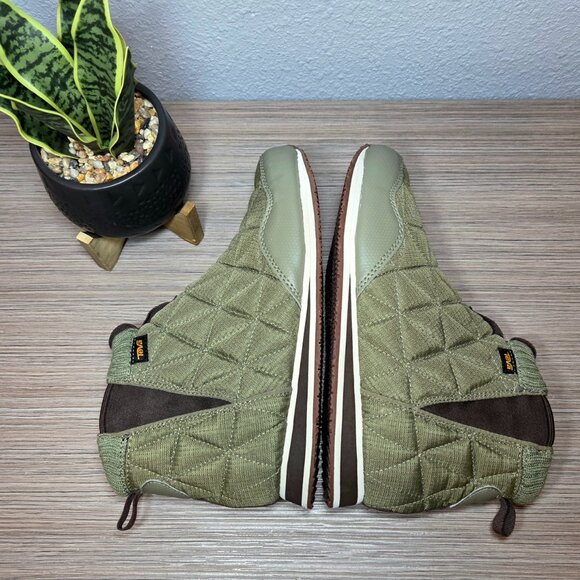 Teva ReEmber Quilted Slip-On Boots - Olive Green: Size – 9 Women’s - Picture 9 of 12